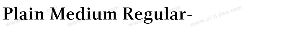 Plain Medium Regular字体转换